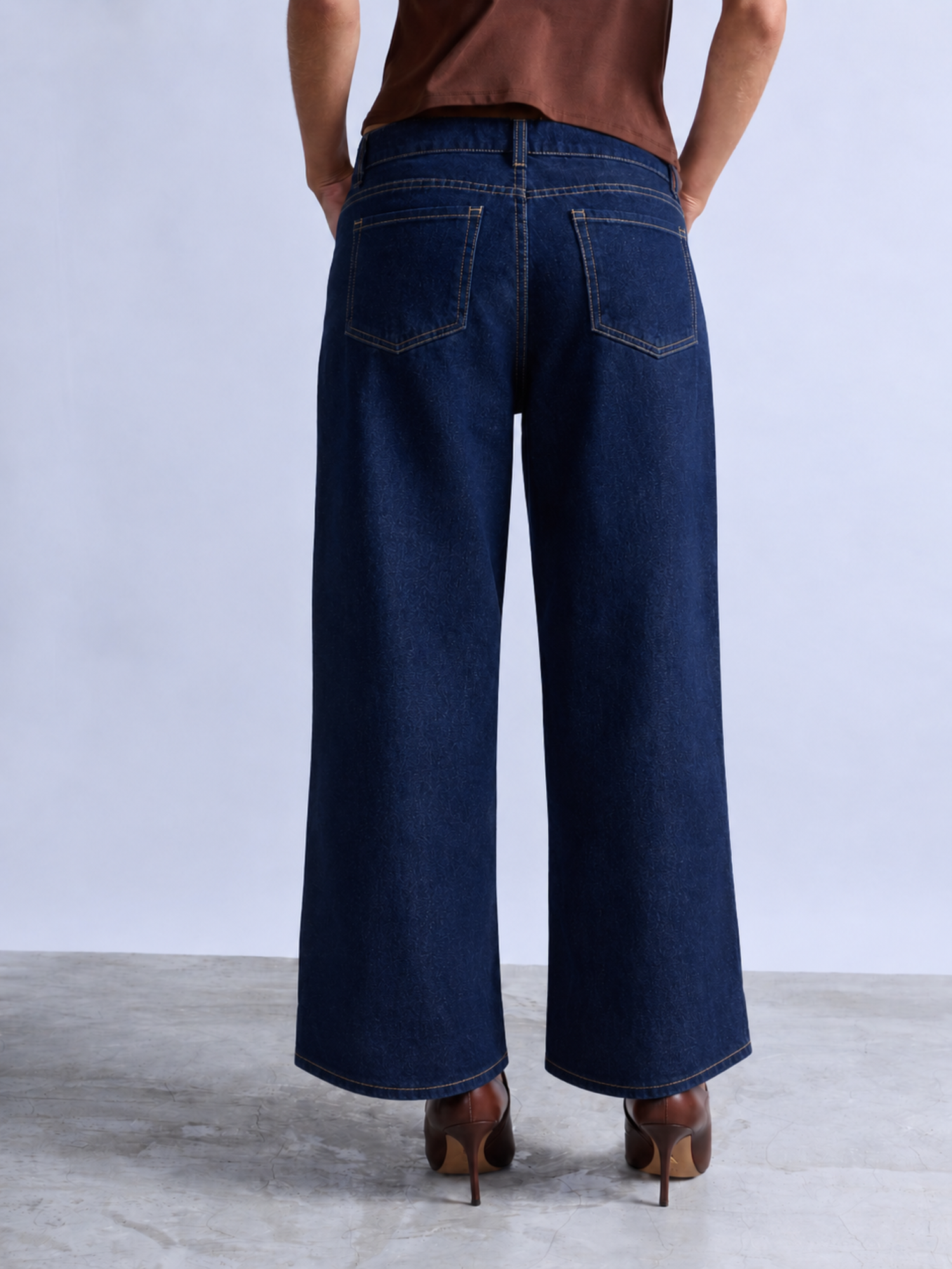PANTALÓN DENIM BARREL TIRO ALTO - 3