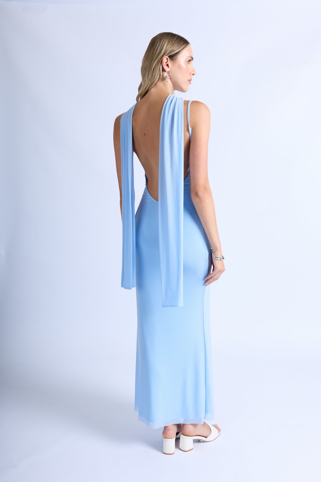 VESTIDO TIRAS CON FULAR - 4