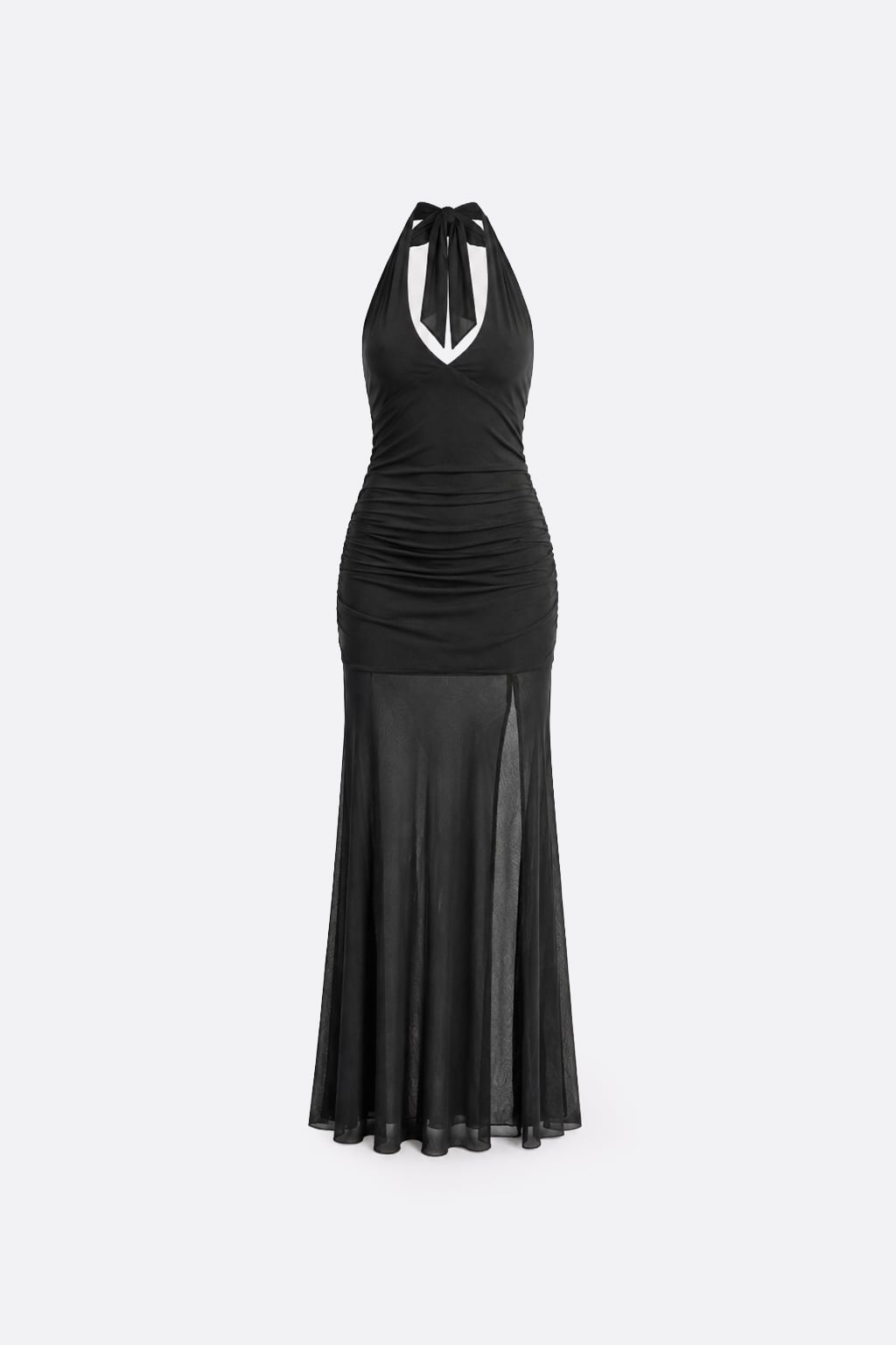 VESTIDO HALTER DRAPEADO - 2