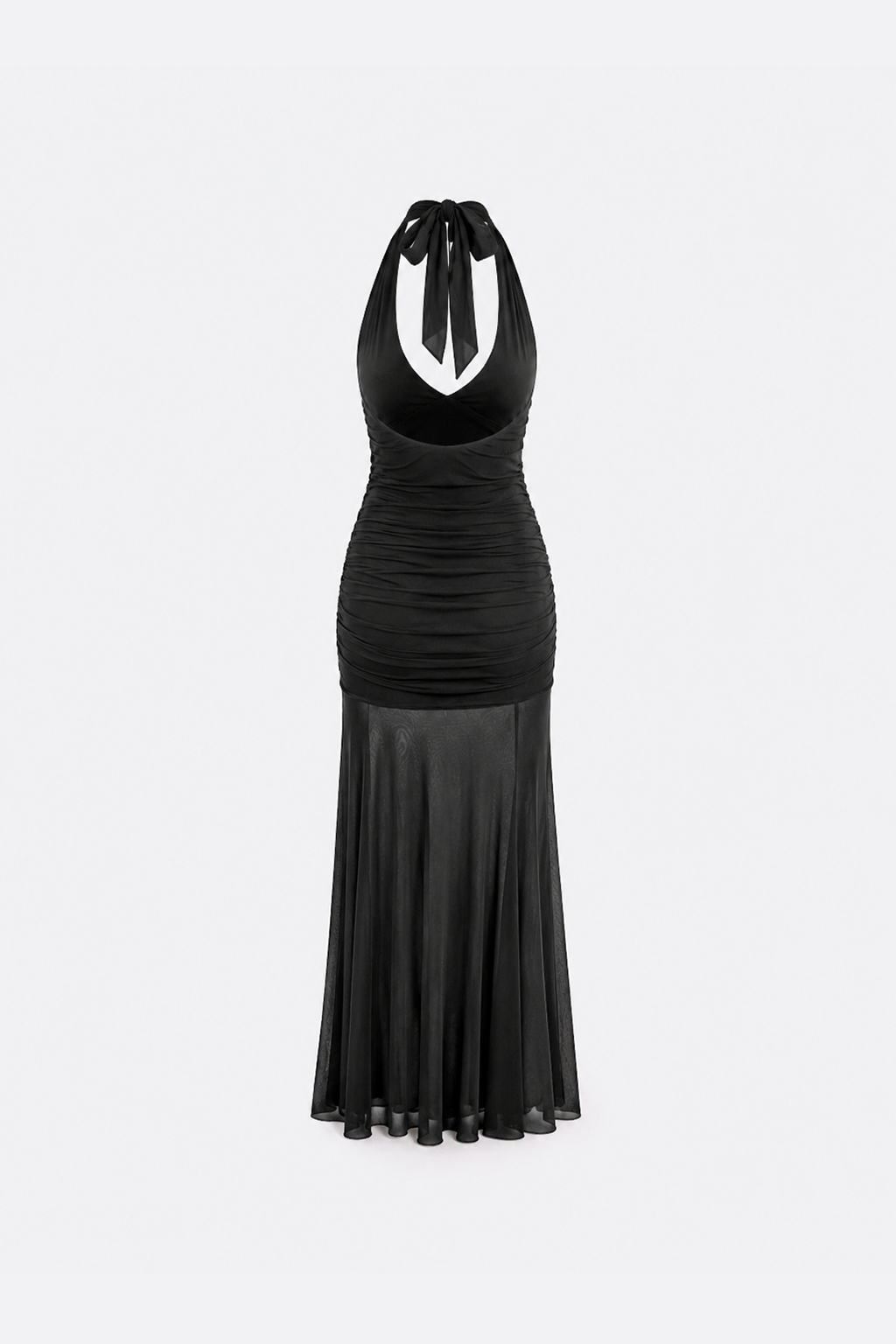 VESTIDO HALTER DRAPEADO - 3