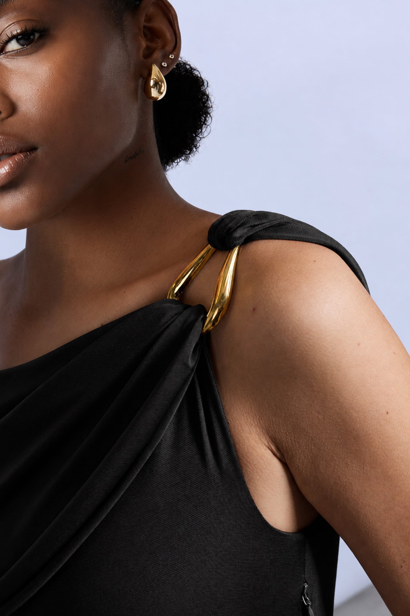 VESTIDO ONE SHOULDER DRAPEADO - 5