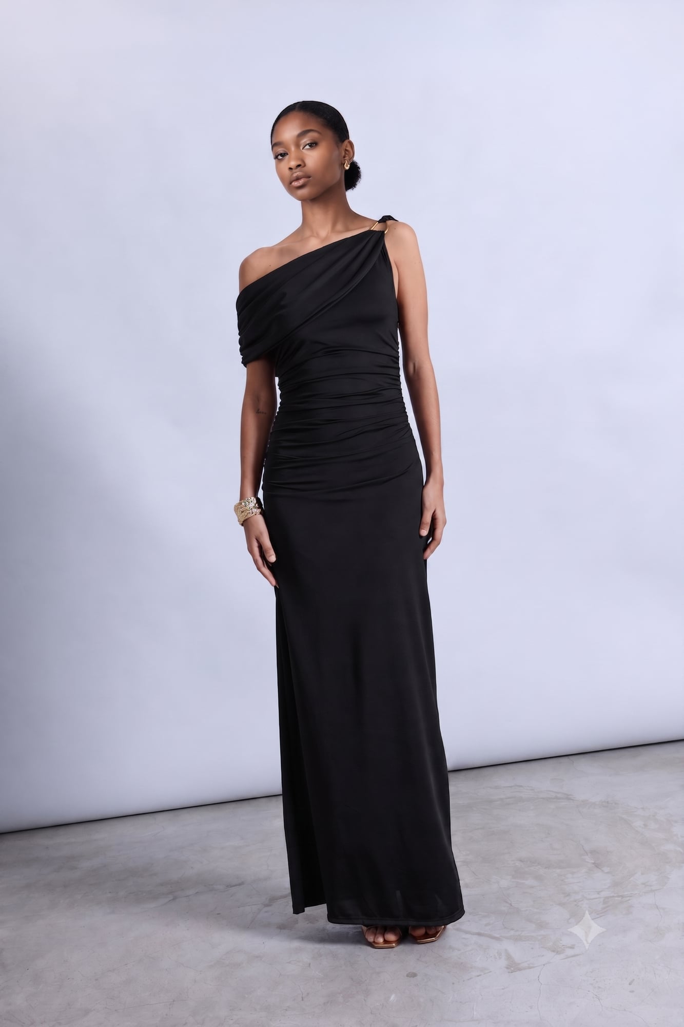 VESTIDO ONE SHOULDER DRAPEADO - 6