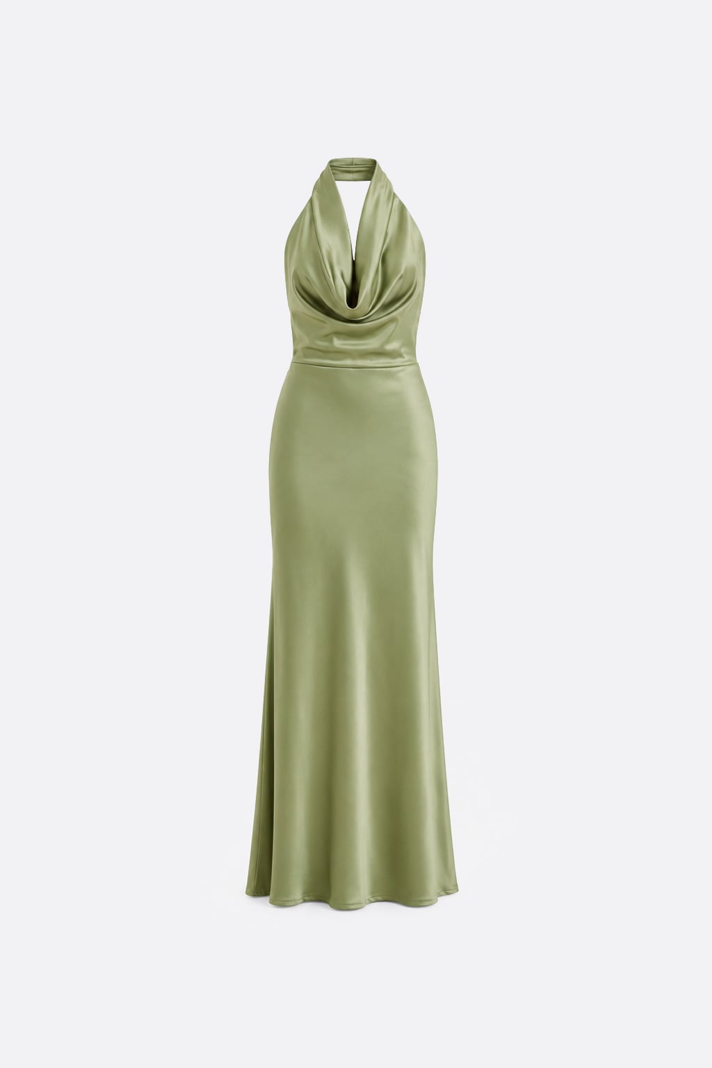 VESTIDO HALTER SATINADO - 2