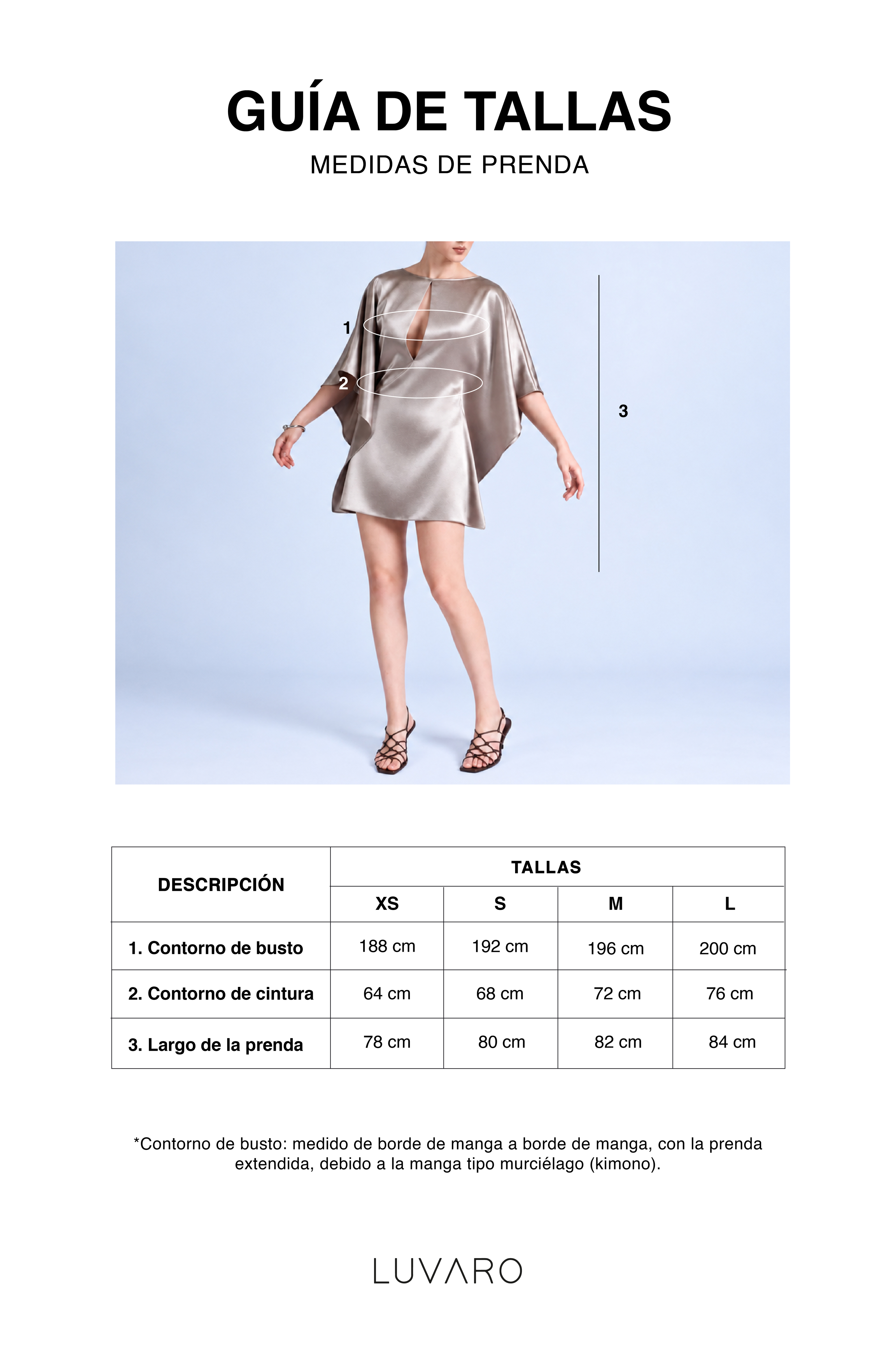 VESTIDO SATINADO MANGA KIMONO - 7