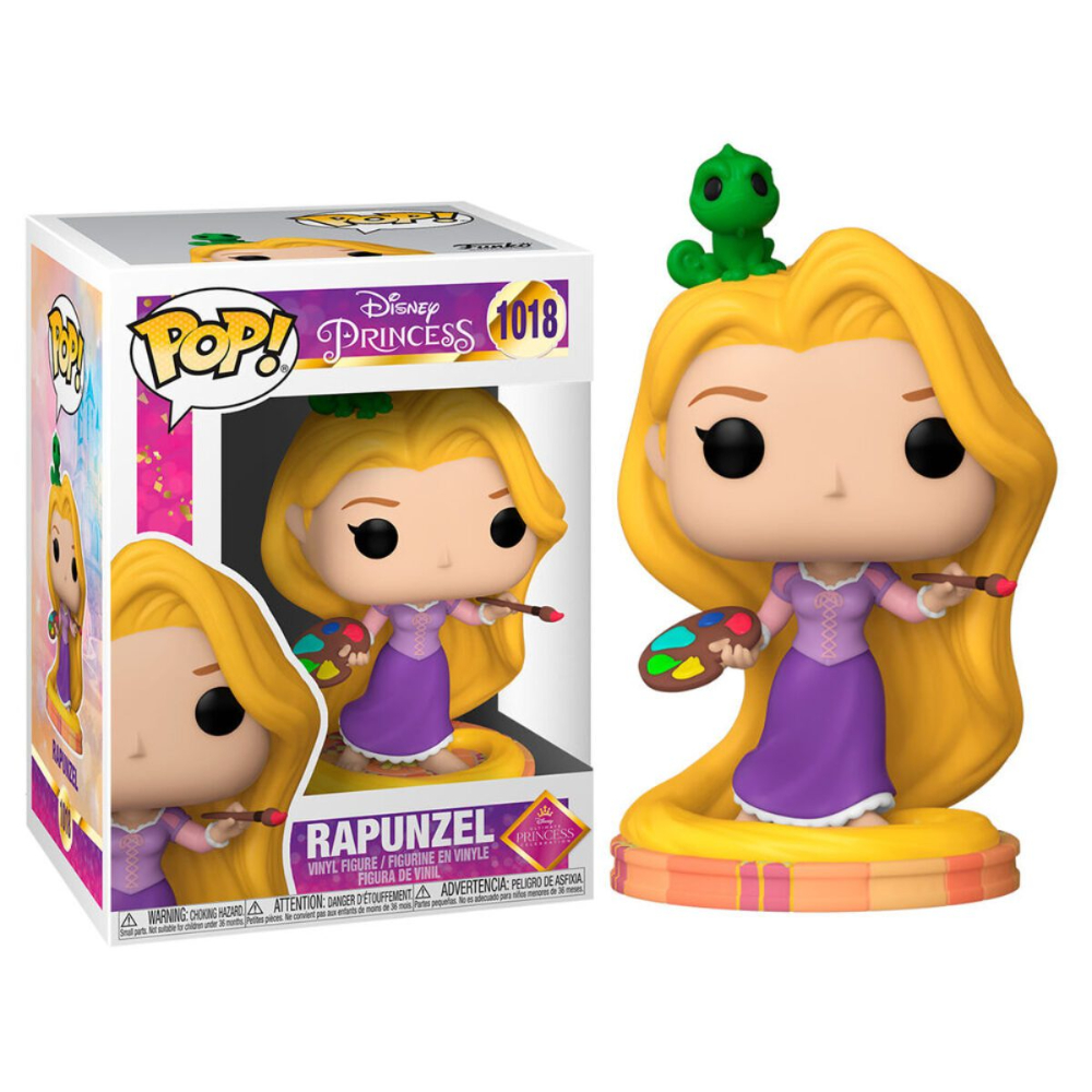 FUNKO POP DISNEY TANGLED - ENREDADOS - RAPUNZEL ARTISTA Y PASCAL - 1