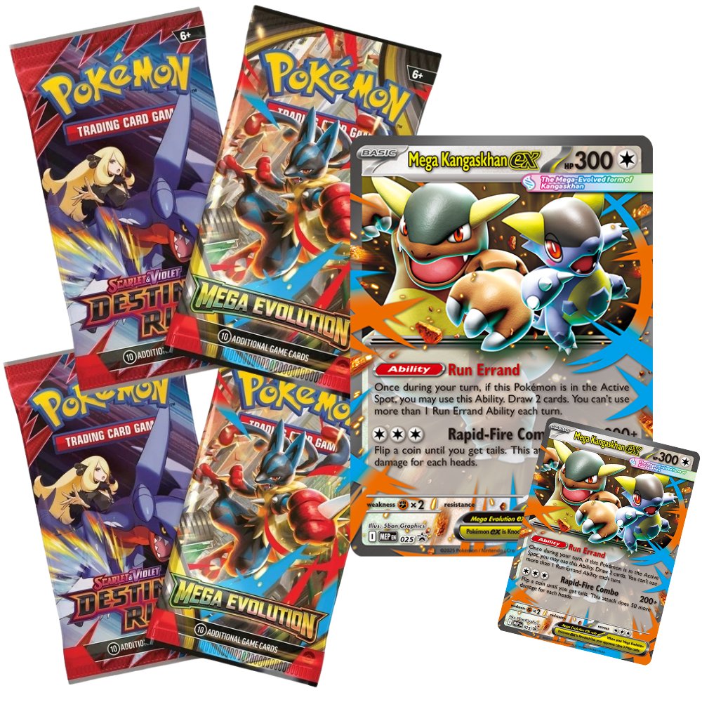 CARTAS POKEMON TCG MEGA EVOLUTION - MEGA KANGASKHAN CARDS SET (ESPAÑOL) - 2