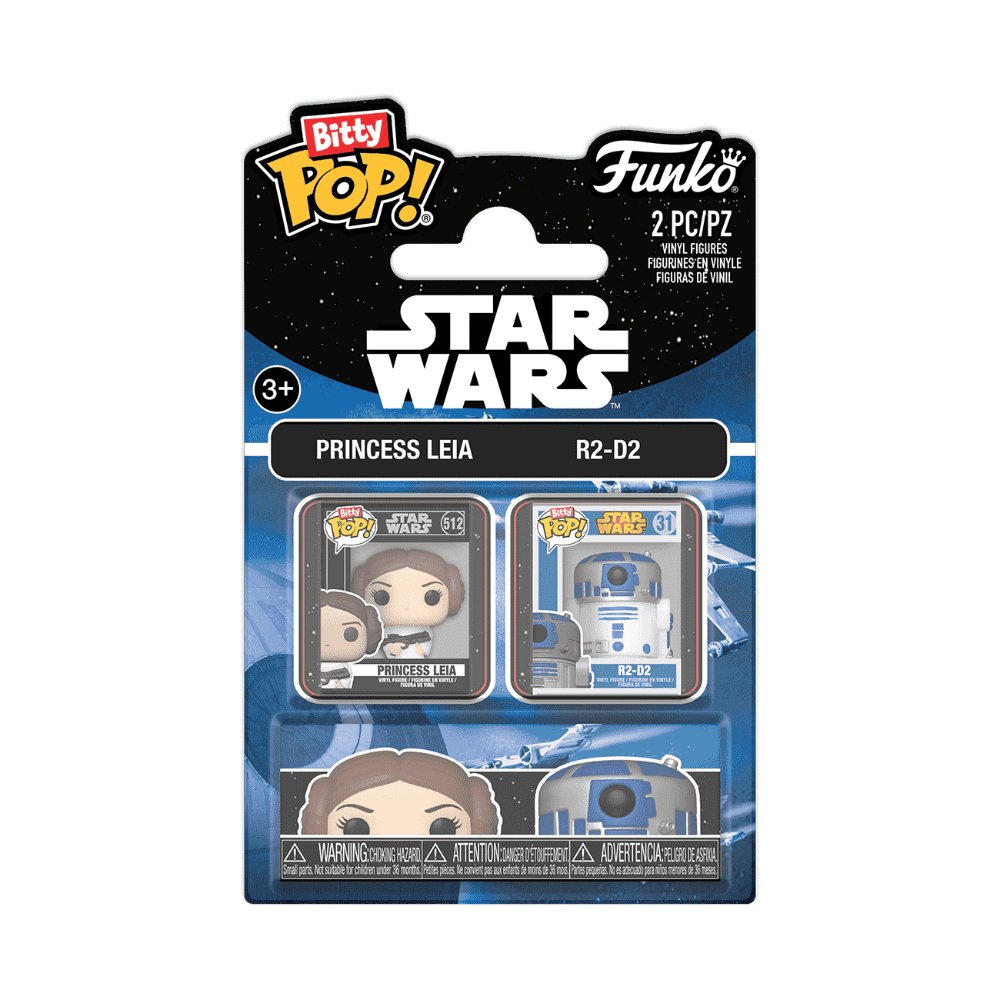 FUNKO BITTY POP STAR WARS - LEIA - R2D2 - 3