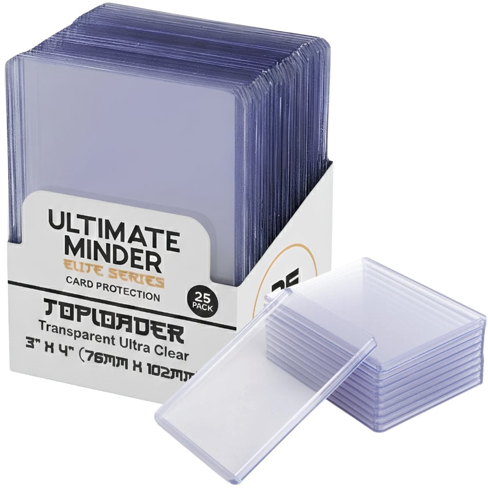 TOPLOADER PARA CARTAS POKEMON TCG Y MAGIC PARA 25 CARDS - FUNDAS MICAS SLEEVES DUROS - ULTIMATE - 1