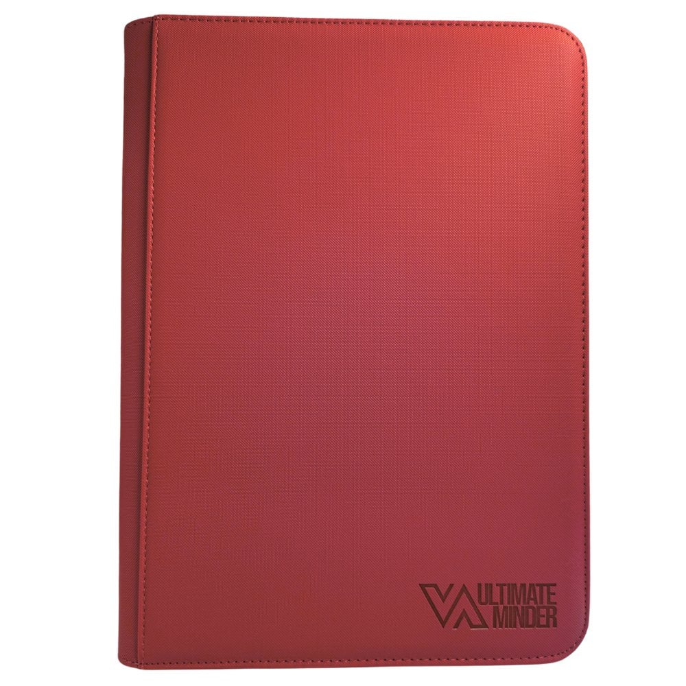 ALBUM CON CIERRE PARA CARTAS POKEMON TCG Y MAGIC PARA 360 CARDS - ROJO - FOLDER BINDER ULTIMATE - 2