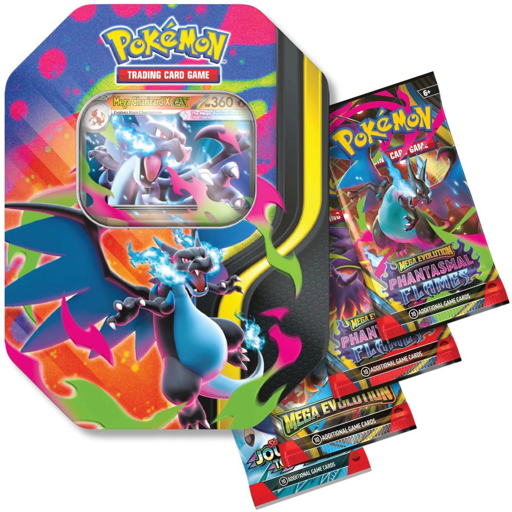CARTAS POKEMON TCG - MEGA CHARIZARD X 40 CARDS Y LATA COLECCIONABLE (ESPAÑOL) - 3