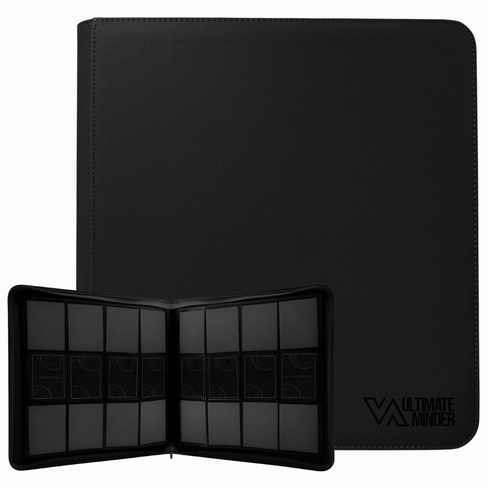 ALBUM CON CIERRE PARA CARTAS POKEMON TCG Y MAGIC PARA 480 CARDS - NEGRO - FOLDER BINDER ULTIMATE - 1