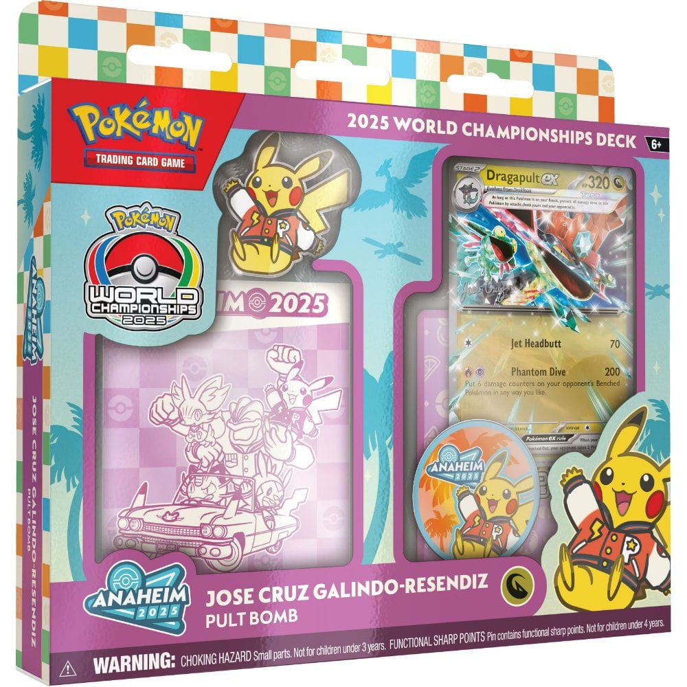 CARTAS POKEMON TCG WORLD CHAMPIONSHIPS DECK 2025 - DRAGAPULT CARDS SET (INGLÉS) - 1