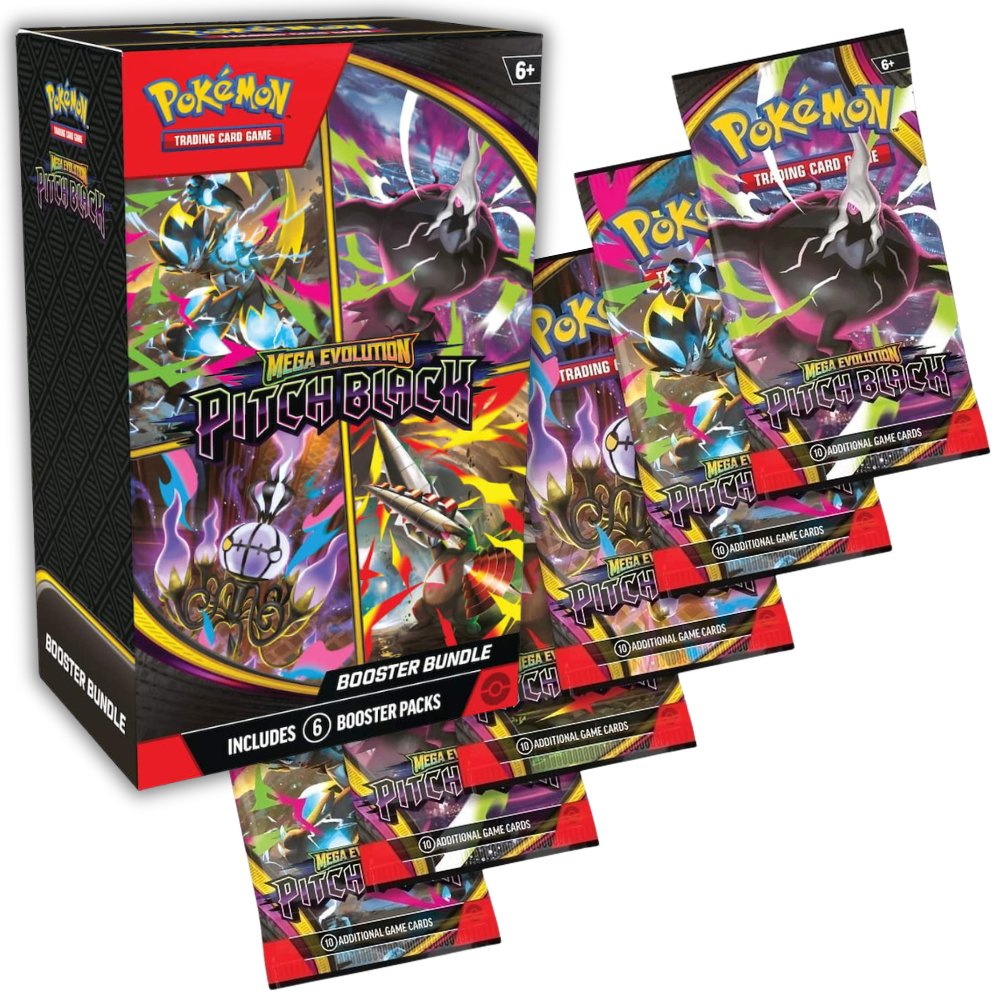 CARTAS POKEMON TCG - PAQUETÓN PITCH BLACK BOOSTER BUNDLE 60 CARDS (ESPAÑOL) - 1