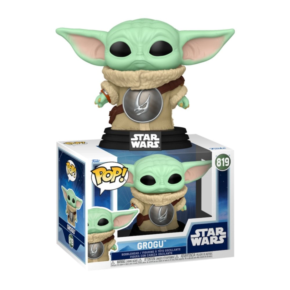 FUNKO POP STAR WARS - BABY YODA DIN GROGU WITH ARMOR - 1