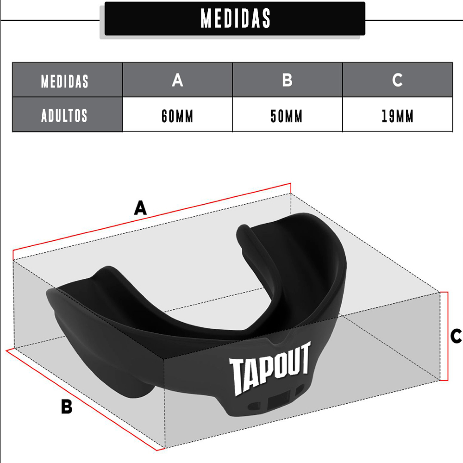 PROTECTOR BUCAL UNISEX TAPOUT RENO - 9