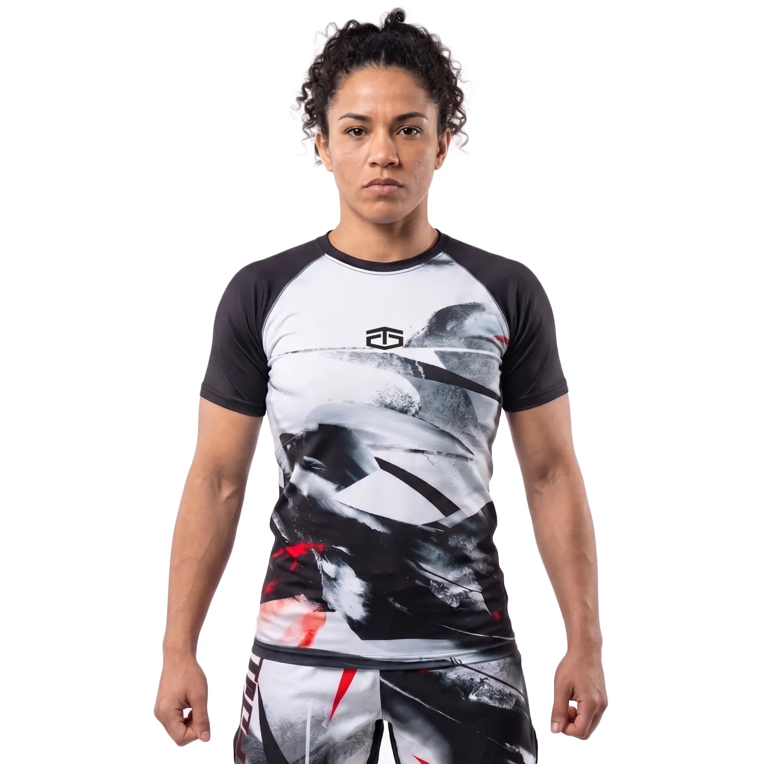 RASHGUARD MANGA CORTA MUJER TAPOUT FLOW - 1