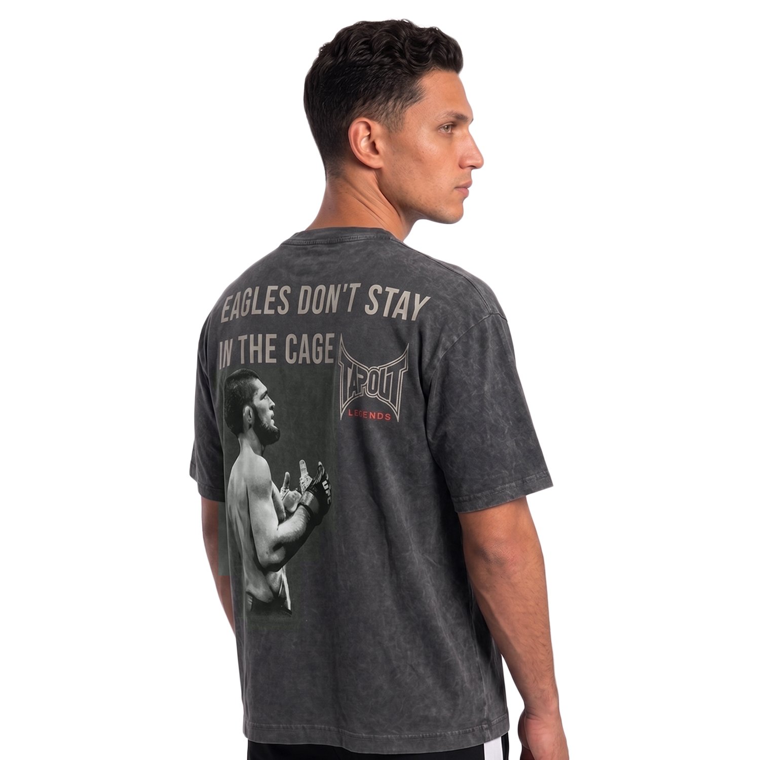 POLO URBANO MANGA CORTA OVERSIZE HOMBRE TAPOUT KHABIB - 3