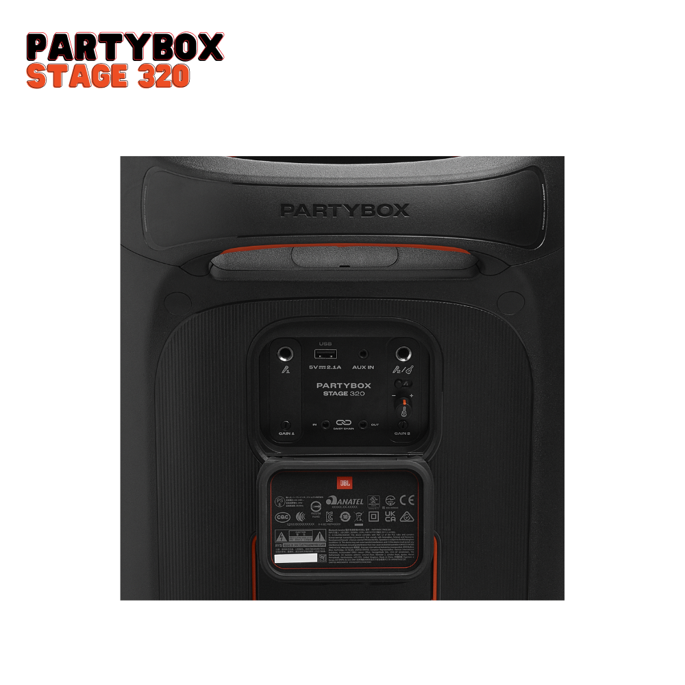 PARLANTE BLUETOOTH JBL PARTYBOX STAGE 320 HASTA 18 HORAS Y AURACAST - 4