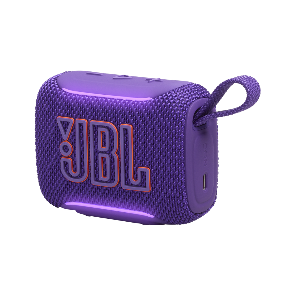 PARLANTE BLUETOOTH JBL GO 5 CON ILUMINACIÓN EMPAREJAMIENTO AIRTOUCH COLOR MORADO - 1