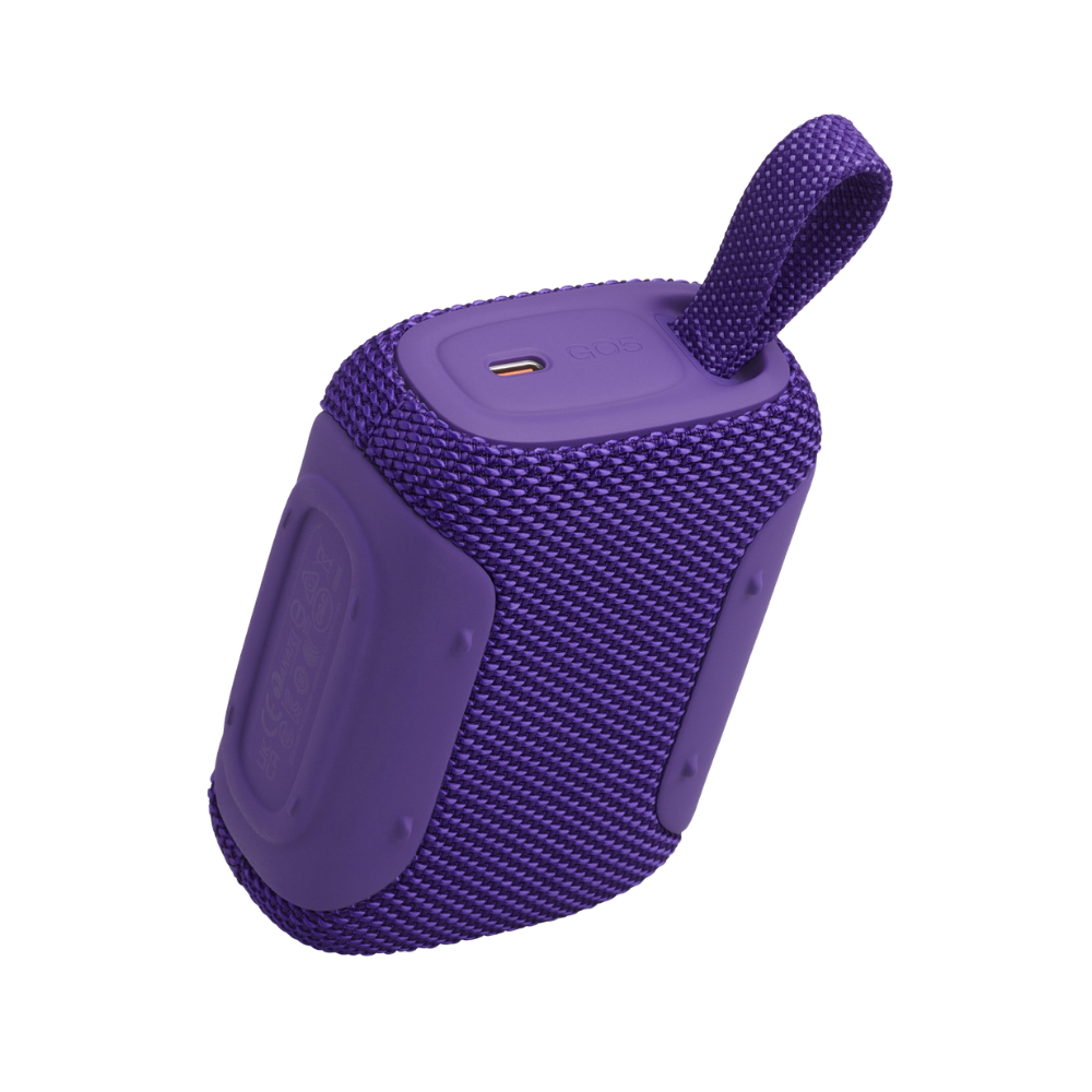 PARLANTE BLUETOOTH JBL GO 5 CON ILUMINACIÓN EMPAREJAMIENTO AIRTOUCH COLOR MORADO - 3