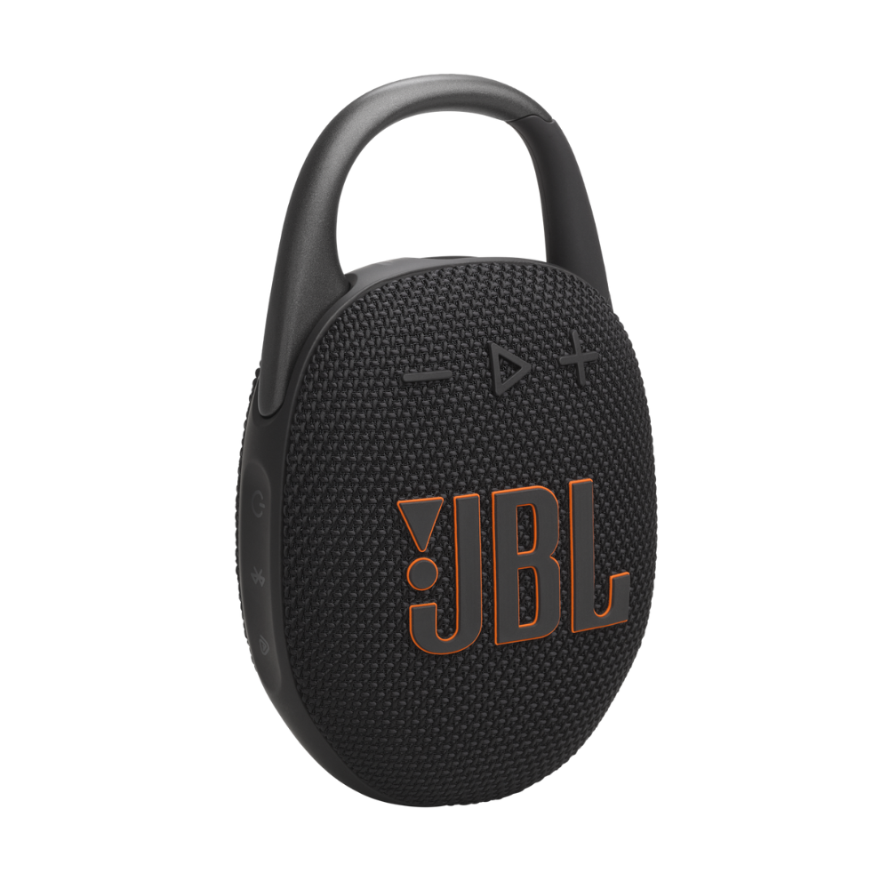 PARLANTE PORTÁTIL JBL CLIP 5 CON AURACAST Y DURACIÓN DE HASTA 12 HORAS COLOR NEGRO - 1