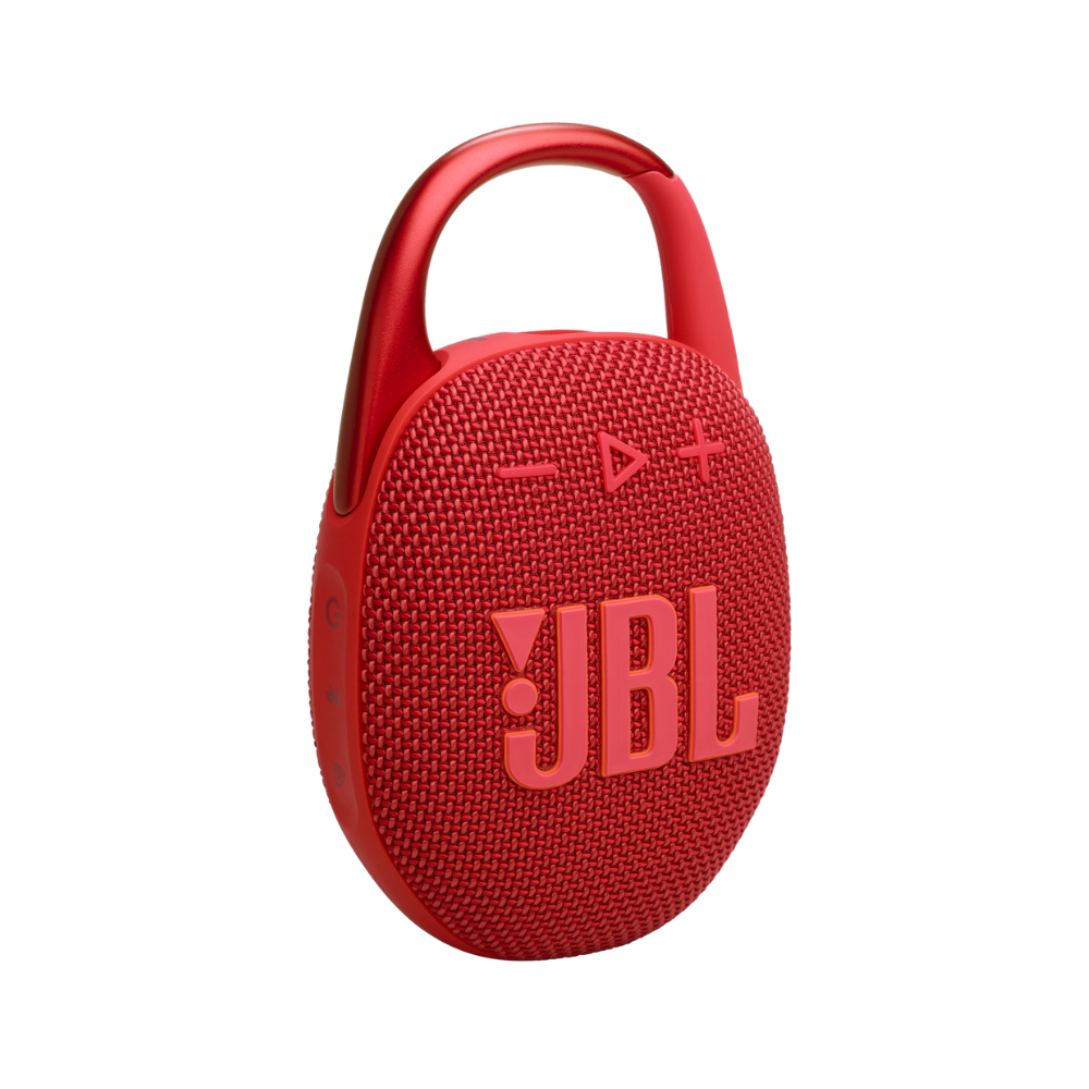 PARLANTE PORTÁTIL JBL CLIP 5 CON AURACAST Y DURACIÓN DE HASTA 12 HORAS COLOR ROJO - 1