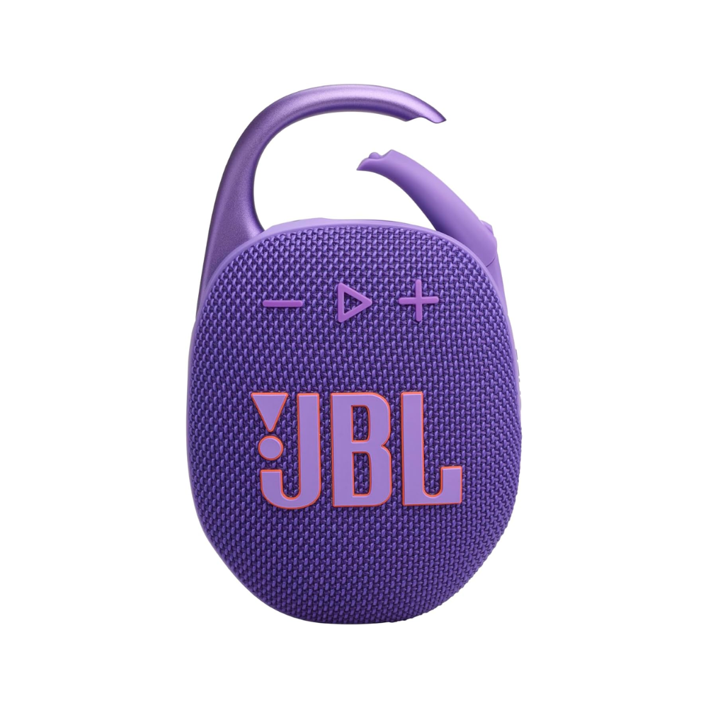 PARLANTE PORTÁTIL JBL CLIP 5 CON AURACAST Y DURACIÓN DE HASTA 12 HORAS COLOR MORADO - 2