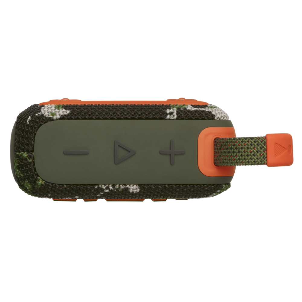 PARLANTE PORTÁTIL JBL GO4 IP67 CON 7 HORAS Y VINCULACIÓN AURACAST COLOR CAMUFLADO - 3