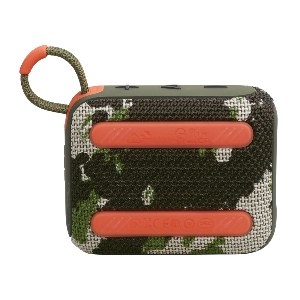 PARLANTE PORTÁTIL JBL GO4 IP67 CON 7 HORAS Y VINCULACIÓN AURACAST COLOR CAMUFLADO - 4