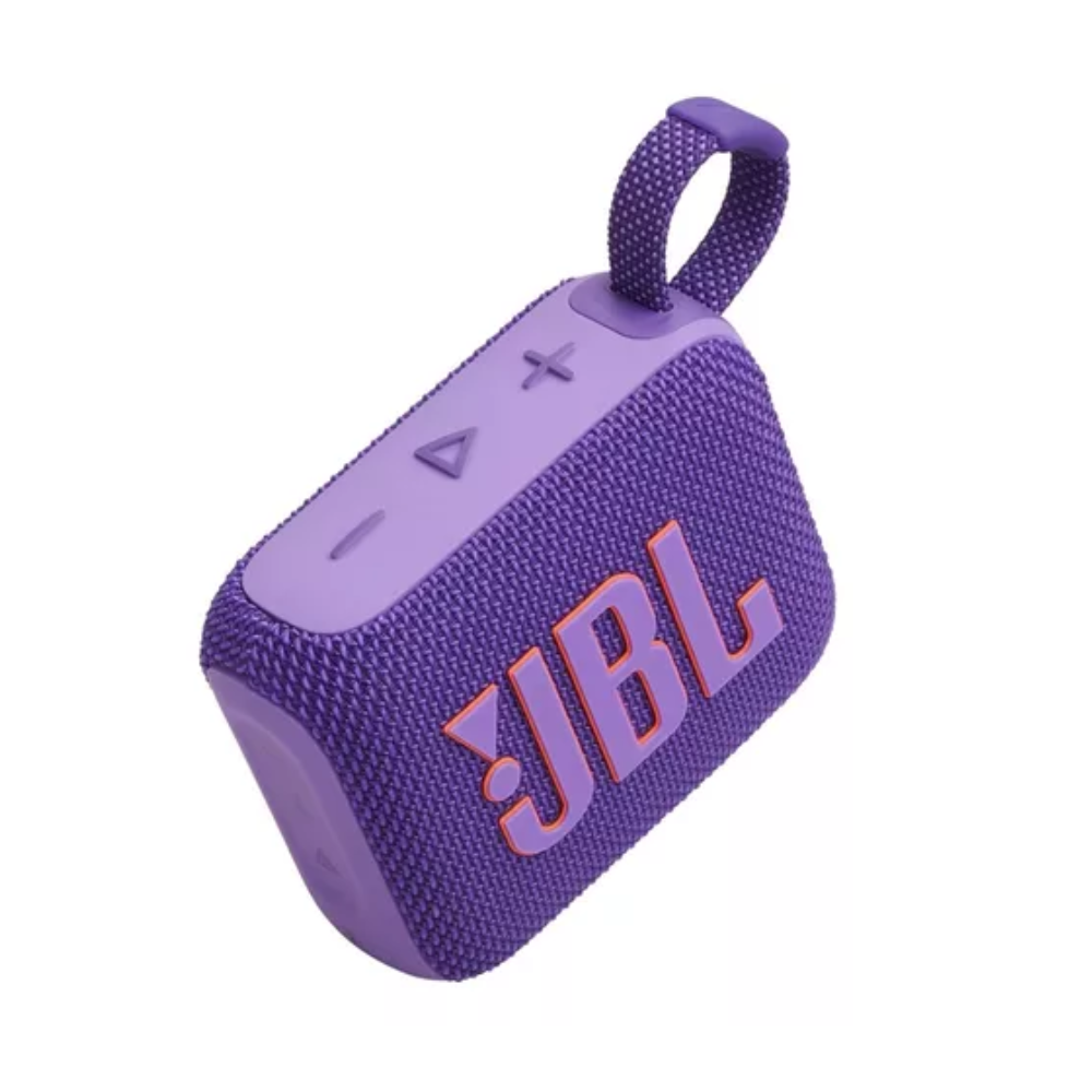 PARLANTE PORTÁTIL JBL GO4 IP67 CON 7 HORAS Y VINCULACIÓN AURACAST COLOR MORADO - 1