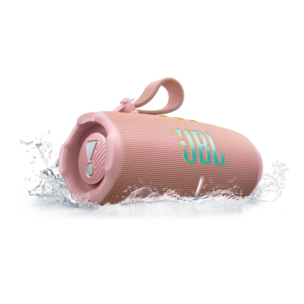 PARLANTE PORTÁTIL JBL CHARGE 6 CON POWER BANK INCORPORADO Y CON SONIDO PRO DE JBL COLOR ROSADO - 1