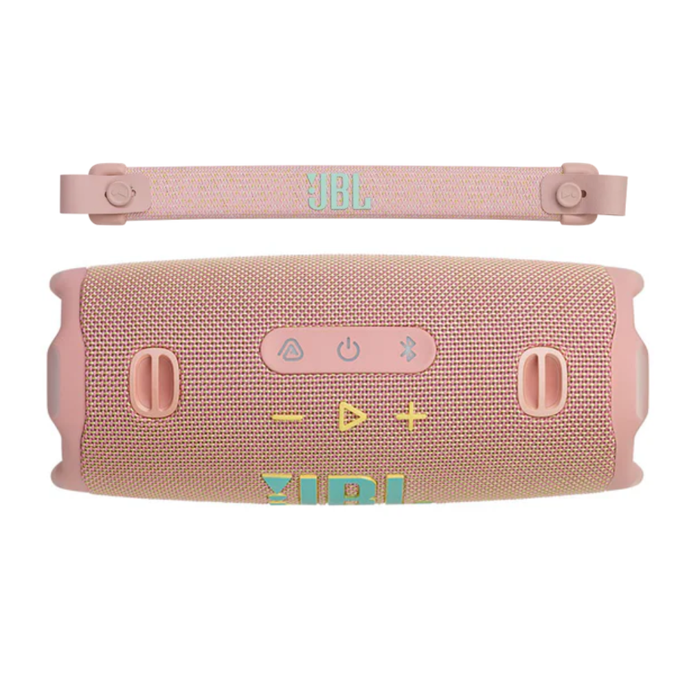PARLANTE PORTÁTIL JBL CHARGE 6 CON POWER BANK INCORPORADO Y CON SONIDO PRO DE JBL COLOR ROSADO - 3