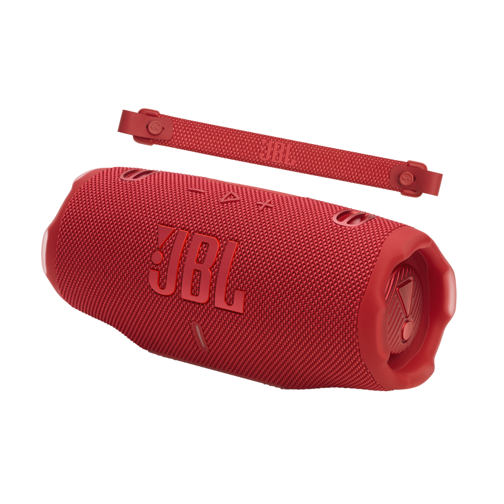 PARLANTE PORTÁTIL JBL CHARGE 6 CON POWER BANK INCORPORADO Y CON SONIDO PRO DE JBL COLOR ROJO - 1