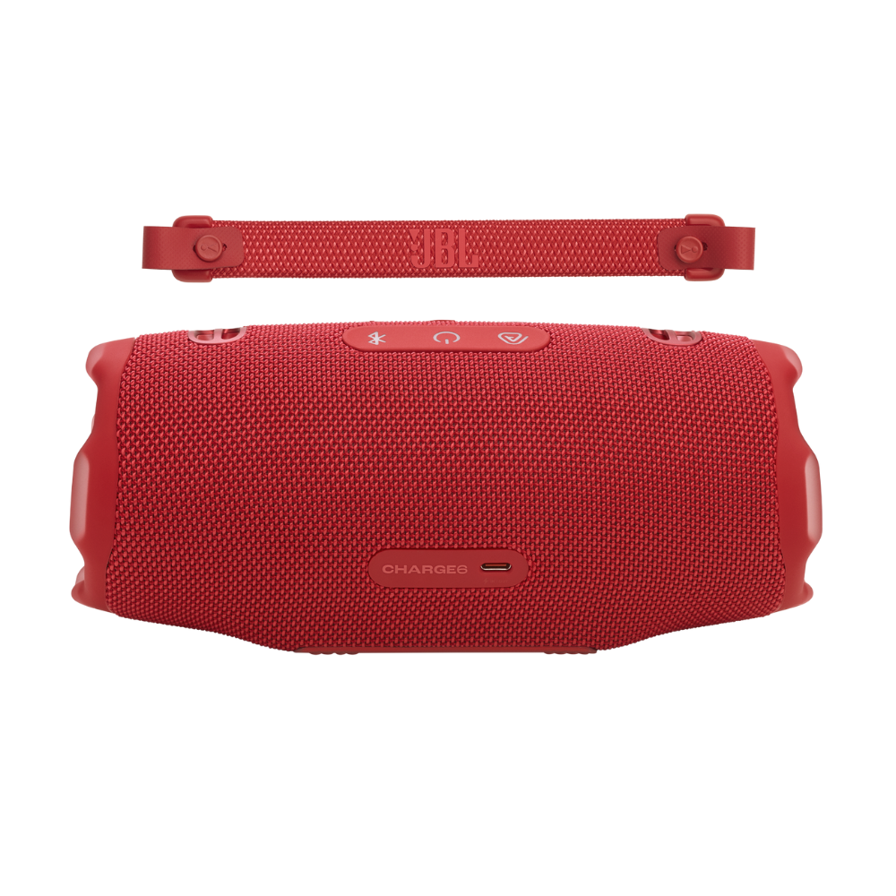 PARLANTE PORTÁTIL JBL CHARGE 6 CON POWER BANK INCORPORADO Y CON SONIDO PRO DE JBL COLOR ROJO - 4