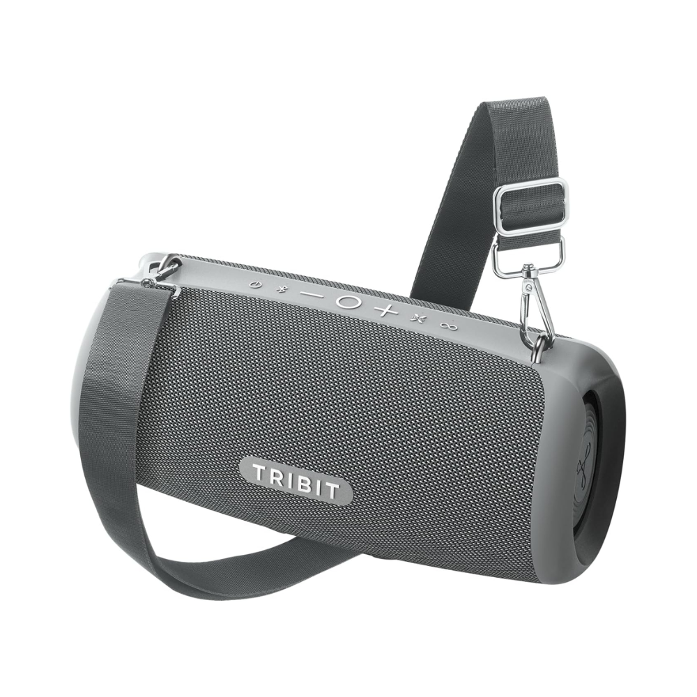 PARLANTE TRIBIT STORMBOX LAVA DE HASTA 24 HORAS Y BAJOS ULTRAPROFUNDOS COLOR GRIS - 1