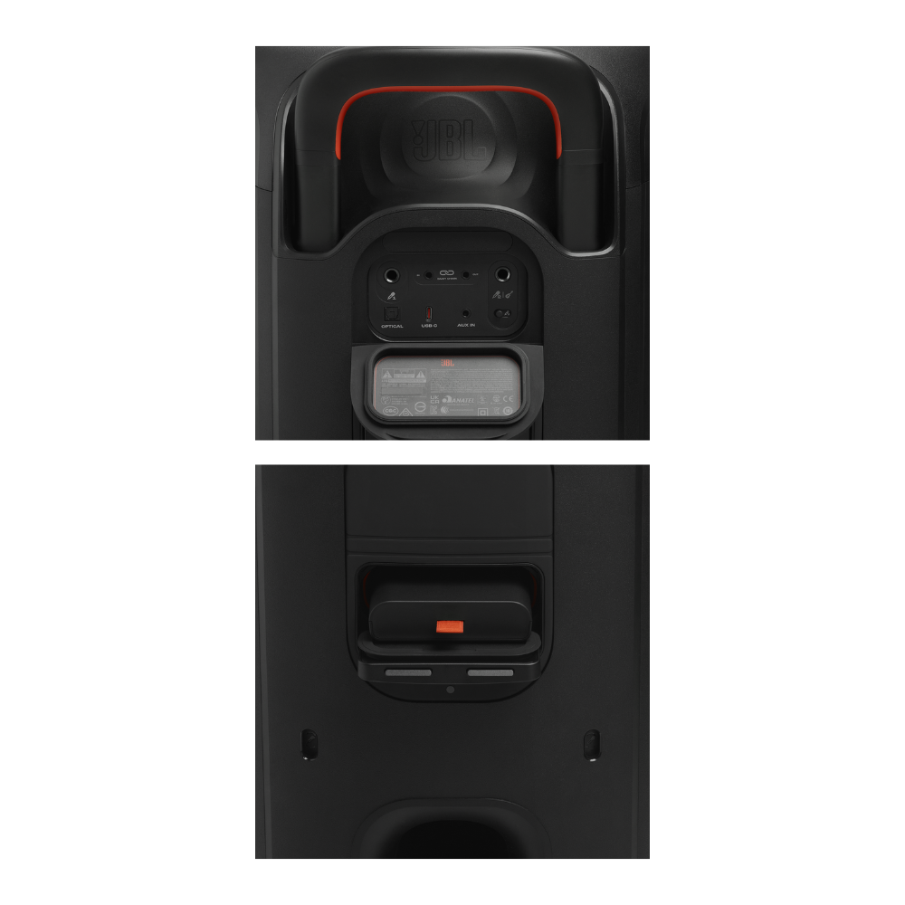 PARLANTE JBL PARTYBOX 330 DE 280W CON VINCULACION AURACAST Y DURACION DE HASTA 18 HORAS - NEGRO - 4