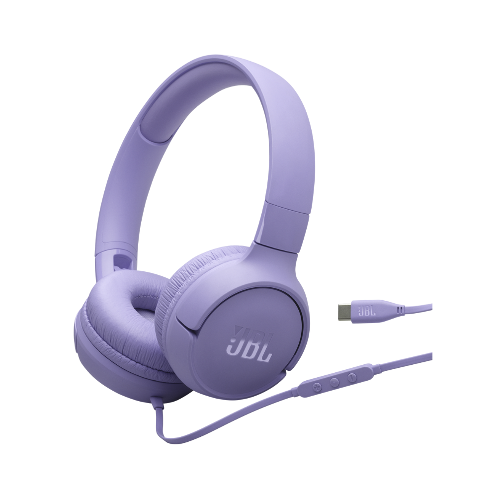 JBL TUNE 520C USB-C AUDÍFONO ALÁMBRICO LILA CON MICRÓFONO INCORPORADO - 1