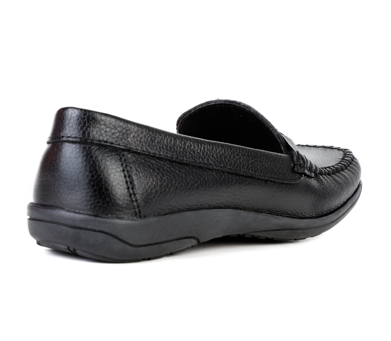 MOCASINES MUJER BATA NEGRO CASUALES - 3