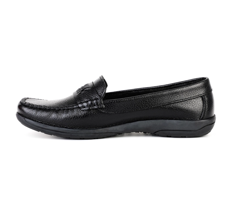 MOCASINES MUJER BATA NEGRO CASUALES - 4