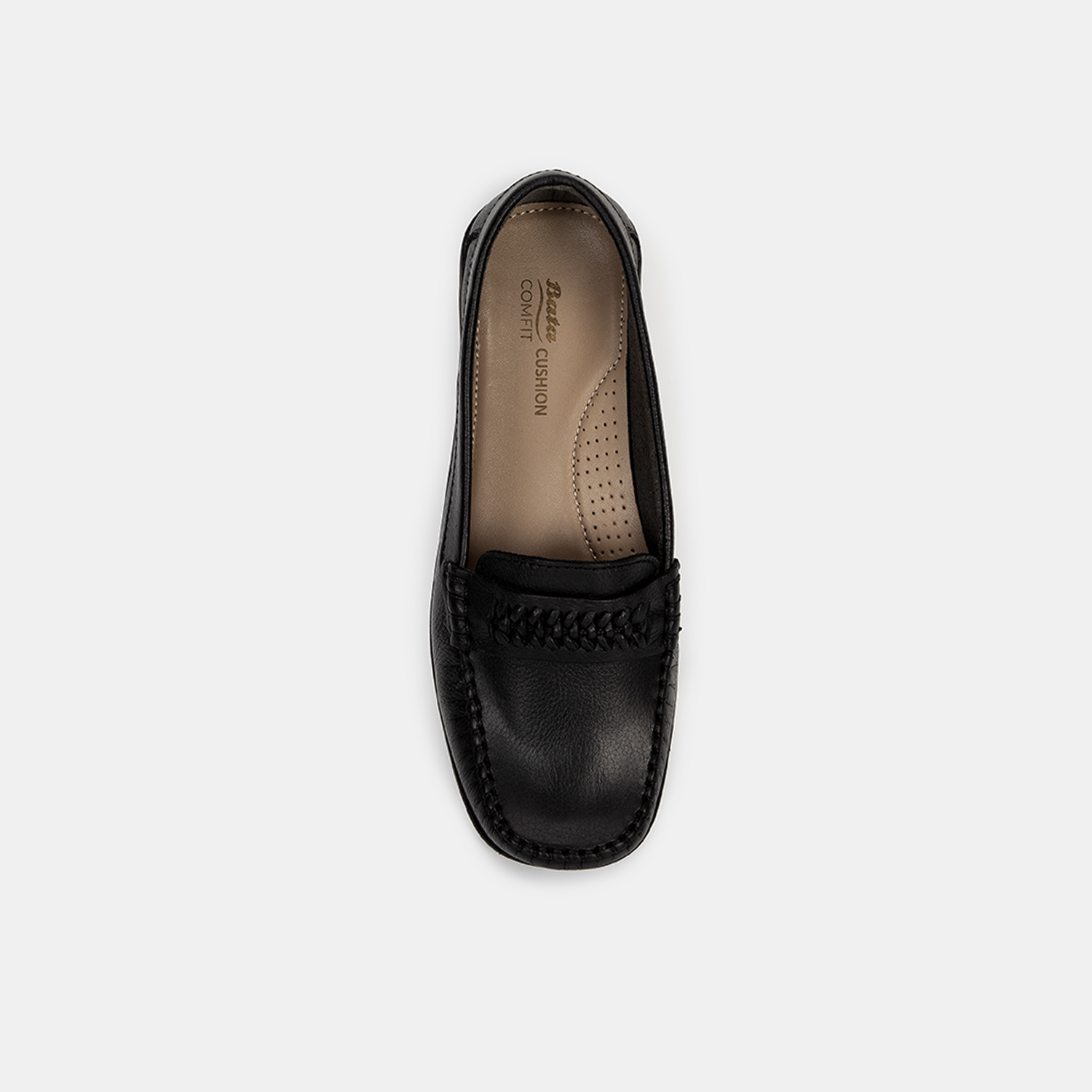 MOCASINES MUJER BATA NEGRO CASUALES - 4
