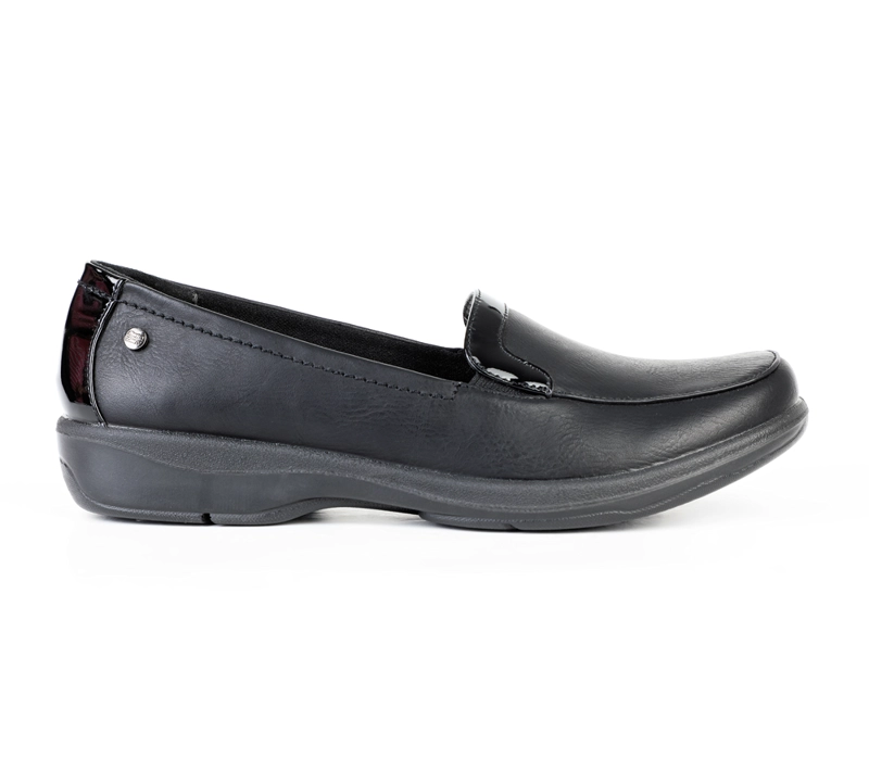 MOCASINES MUJER BATA NEGRO CASUALES COMFIT - 1