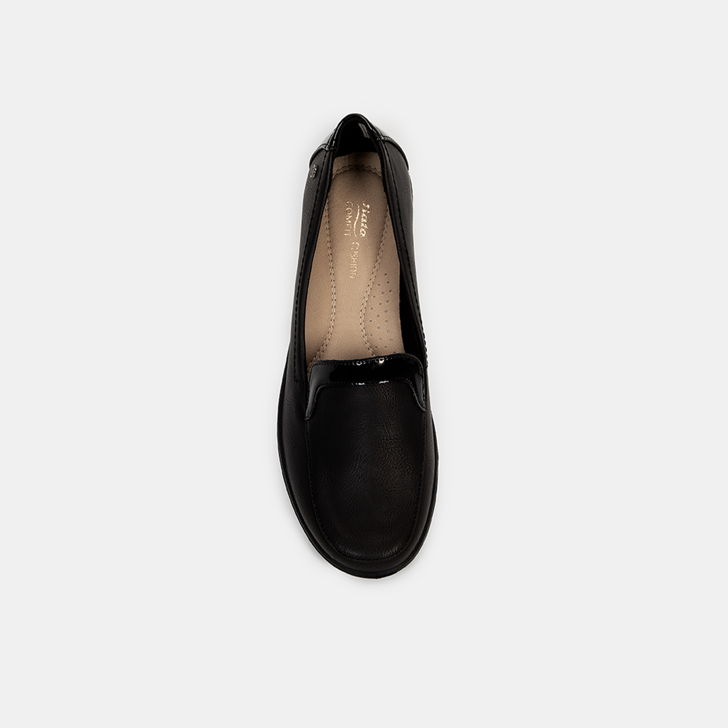 MOCASINES MUJER BATA NEGRO CASUALES COMFIT - 4