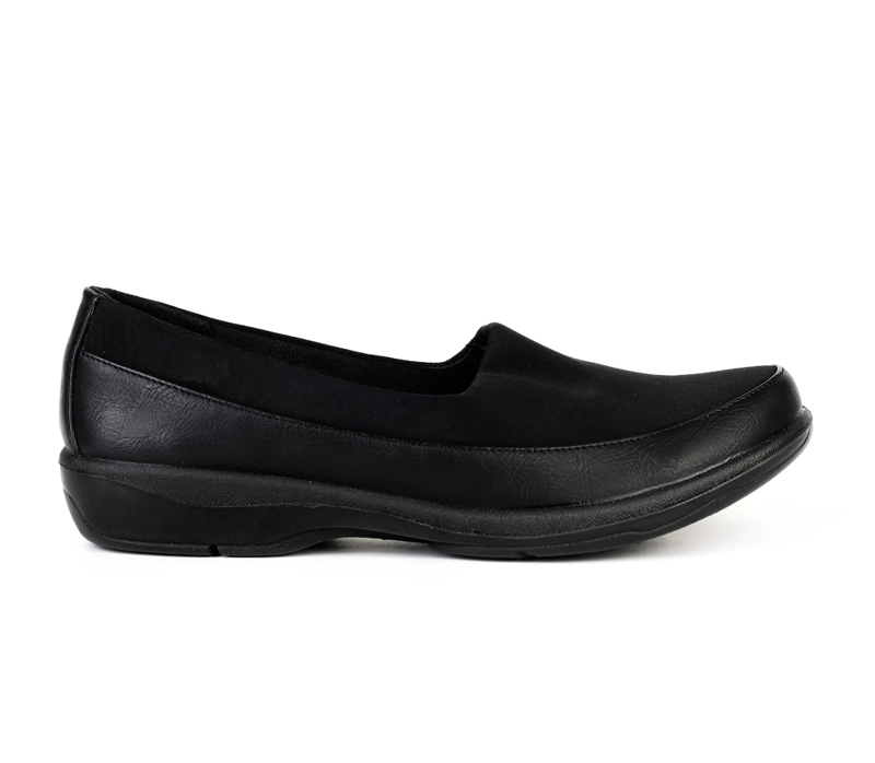 MOCASINES MUJER BATA NEGRO CASUALES - 1