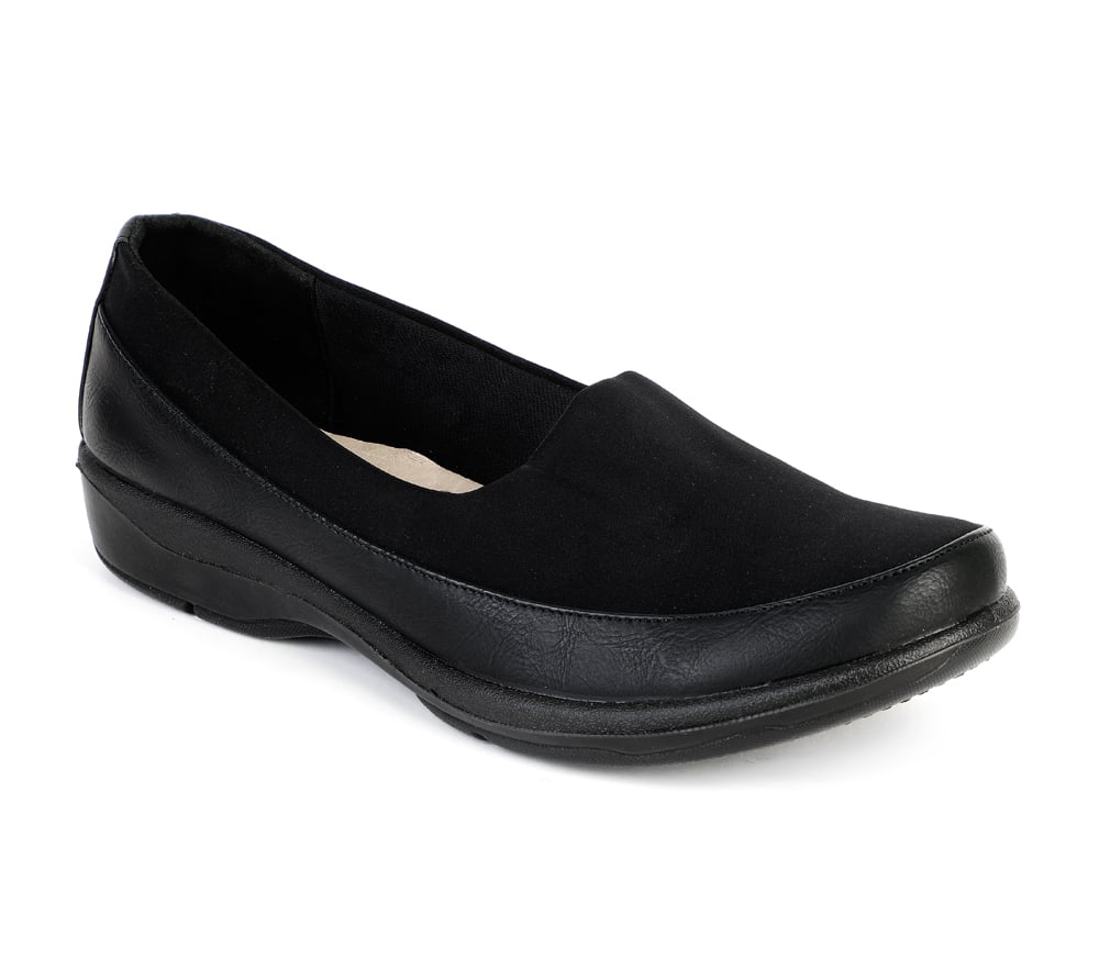 MOCASINES MUJER BATA NEGRO CASUALES - 2