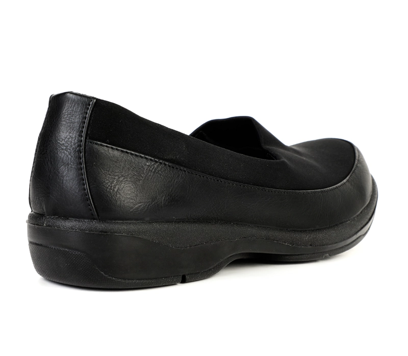 MOCASINES MUJER BATA NEGRO CASUALES - 8