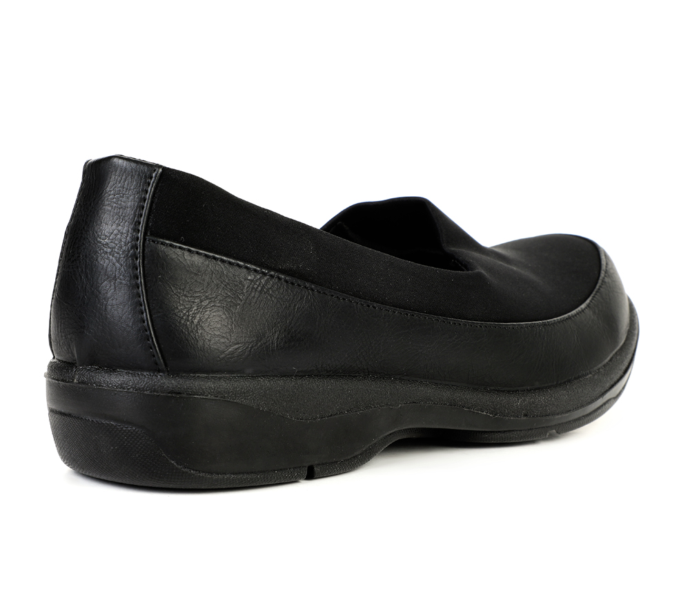 MOCASINES MUJER BATA NEGRO CASUALES - 8