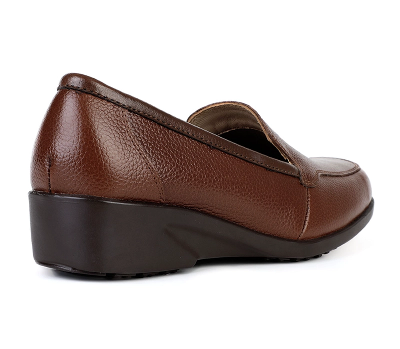 MOCASINES CASUALES PARA MUJER BATA MARRÓN - 3