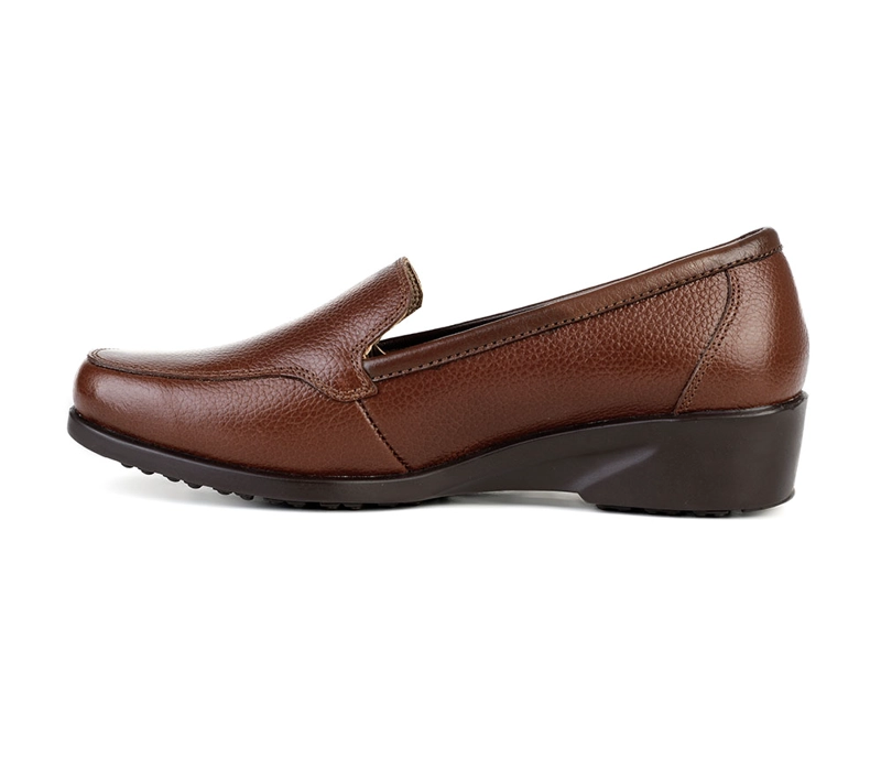 MOCASINES CASUALES PARA MUJER BATA MARRÓN - 4