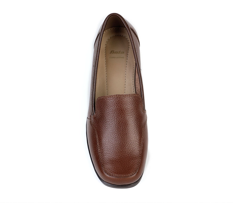 MOCASINES CASUALES PARA MUJER BATA MARRÓN - 5