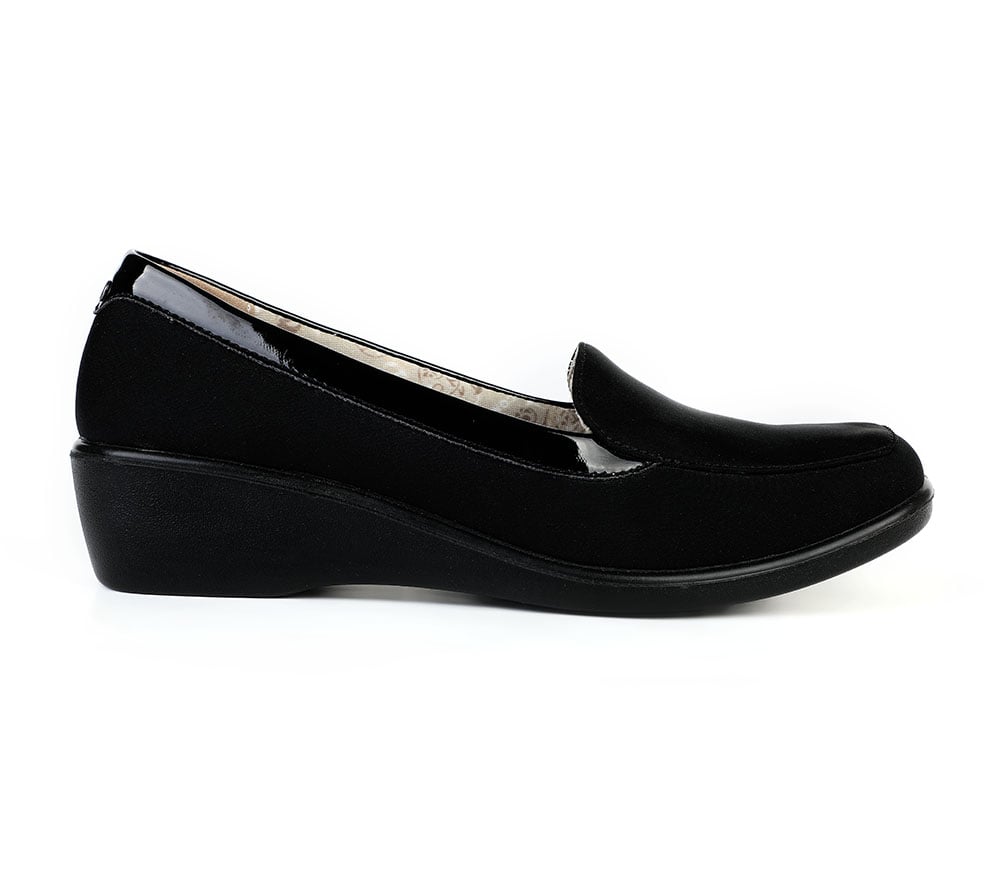 MOCASINES MUJER BATA NEGRO CASUALES COMFIT - 1